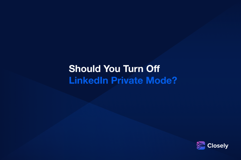Private Mode LinkedIn