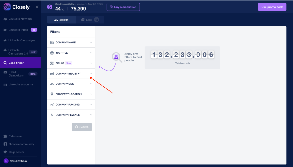 Closely - contact data provider