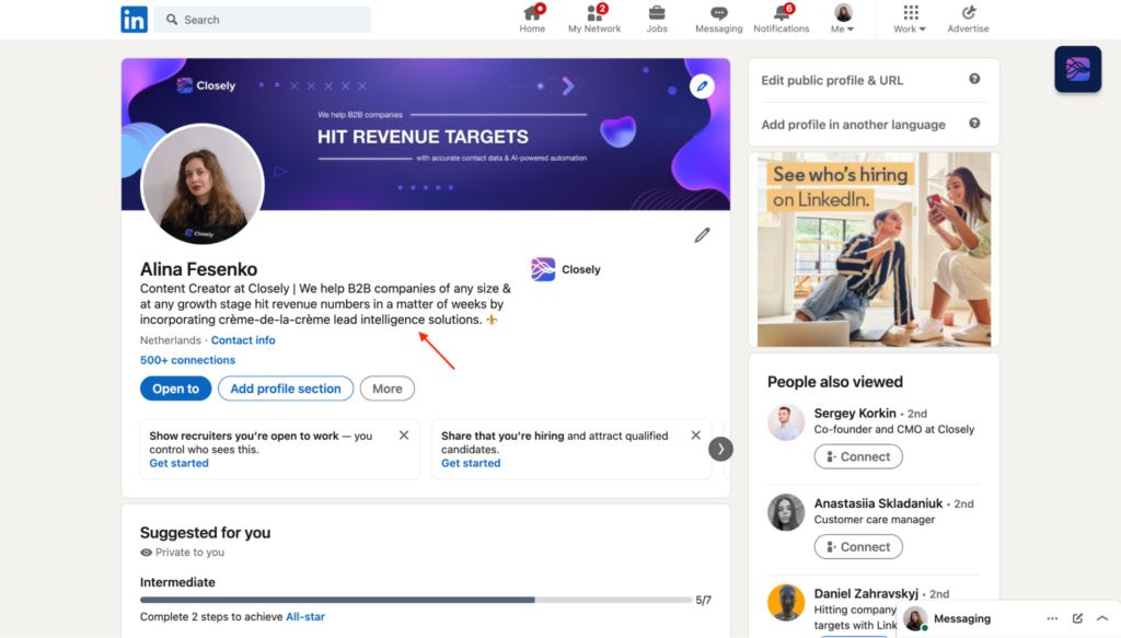 Your summary is your opportunity to introduce yourself and explain what you bring to the table. 