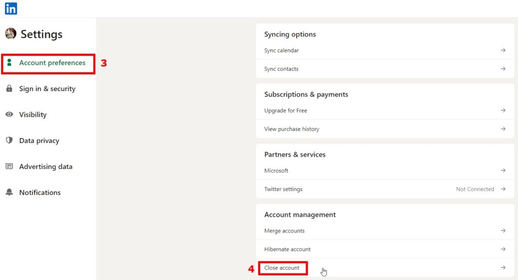 How to Delete LinkedIn Account - pic 2